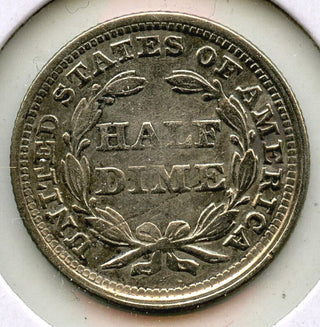1857 Seated Liberty Silver Half Dime - Philadelphia Mint - H650