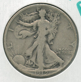 1919-P Silver Walking Liberty Half Dollar 50c Philadelphia Mint  - SR211