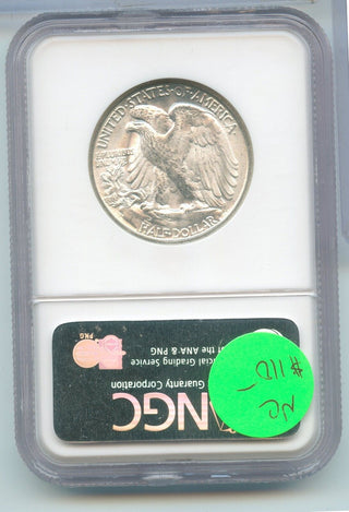1945-S  Silver Walking Liberty Half Dollar 50c NGC MS64 San Francisco Mint-SR121