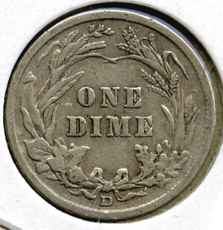 1914-D Barber Silver Dime - Denver Mint - H645