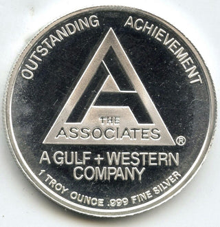 1989 Morgan Lady Liberty 999 Silver 1 oz Art Medal Round Gulf Western Promo H432