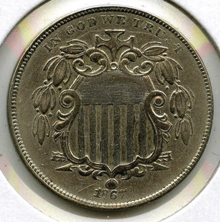 1867 Shield Nickel - No Rays - Philadelphia Mint - H653