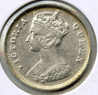 1897 Hong Kong Silver Coin 10 Cents - Queen Victoria - H582