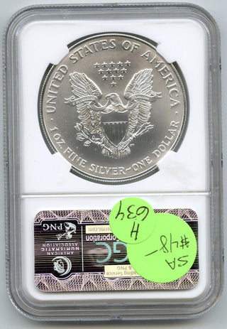 2001 American Eagle 1 oz Silver Dollar NGC MS69 Certified US Mint Bullion H634