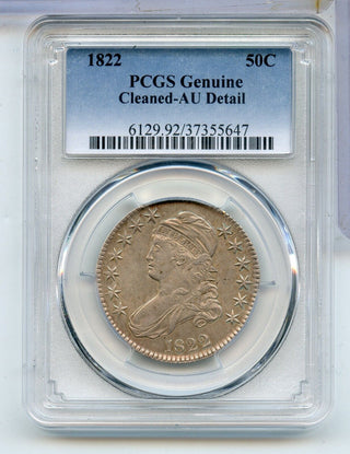 1822-P Silver Bust Half Dollar 50c PCGS AU Details Philadelphia Mint - SR04