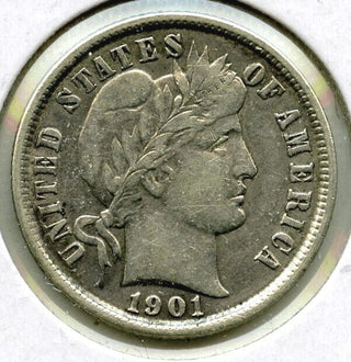 1901 Barber Silver Dime - Philadelphia Mint - H644