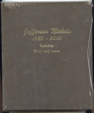 Jefferson Nickels 1938 - 2005 + Proof-only Issues 8113 Dansco Album - B849