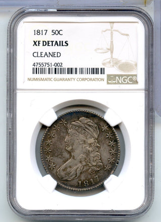 1817-P Silver Bust Half Dollar 50c PCGS XF Details Philadelphia Mint - SR03