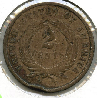 1867 2-Cent Coin - Two Cents - Damaged - C698