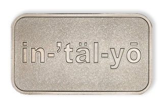 Intaglio Mint 999 Fine Silver 1 oz Ingot Medal Bar Bullion Ounce In Tal Yo JP399