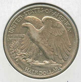 1939-D Silver Walking Liberty Half Dollar 50c Denver Mint  - SR227