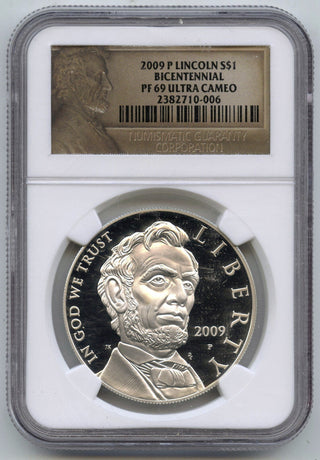 2009-P Lincoln Bicentennial Proof Silver Dollar NGC PF69 Ultra Cameo - H566