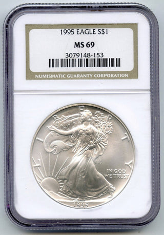 1995 American Eagle 1 oz Silver Dollar NGC MS69 Certified Ounce Bullion - H657