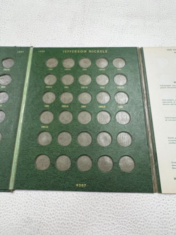 Jefferson Nickels 1938 - 1965 Whitman Coin Folder 9207 Album - KR947