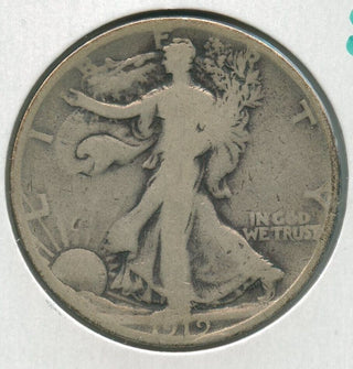 1919-S Silver Walking Liberty Half Dollar 50c San Francisco Mint  - SR213