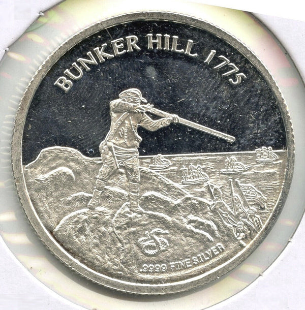 2015 American Sniper Bunker Hill 9999 Silver 1/2 oz Medal Round Guns - H274