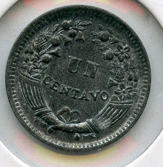 1954 Peru Un Centavo Coin Moneda Peruana - JJ364