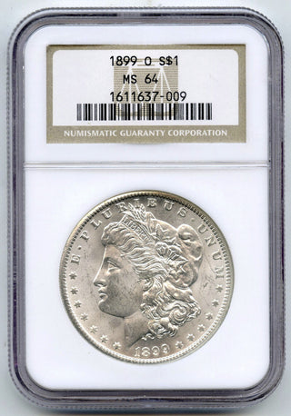 1899-O Morgan Silver Dollar NGC MS64 Certified $1 New Orleans Mint - H565