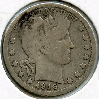 1915-S Barber Silver Quarter - San Francisco Mint - AI803
