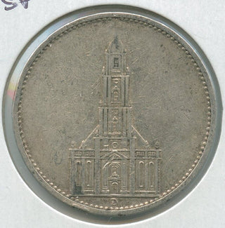 1934-D Germany Coin 5 Mark - Deutsches Reich 1st Anniversary - SR99