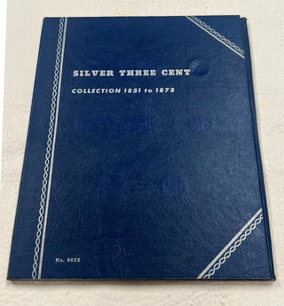 Silver Three Cent 3c 1851-1873 Whitman 9023 Coin Album - SR285