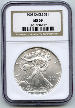 2005 American Eagle 1 oz Silver Dollar NGC MS69 Certified US Mint Bullion H638