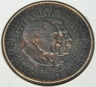 1952 Washington Carver Silver Half Dollar - Toning Toned Commemorative - H307