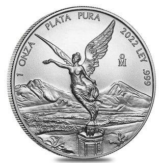 2022 Mexico Libertad 1 Oz 999 Silver Coin Onza BU Uncirculated Plata Pura