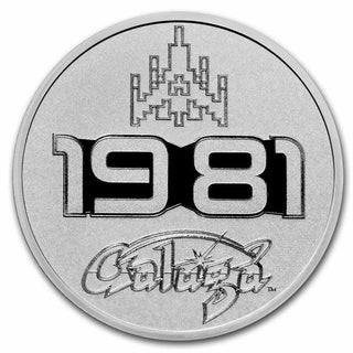 2021 Galaga 1981 Video Game 999 Silver 1 oz $2 Niue Coin 40th Anniversary JM670