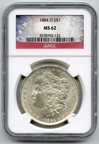 1884-O Morgan Silver Dollar NGC MS62 Certified $1 New Orleans Mint - H564