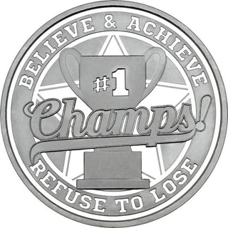 Champs #1 Champions Award 999 Silver 1 oz Art Medal Round Bullion Gift Medallion