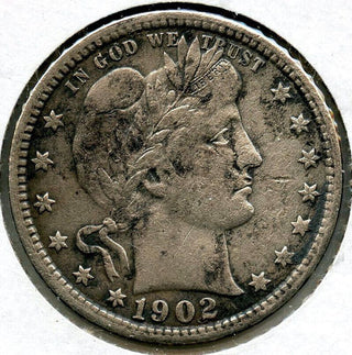 1902 Barber Silver Quarter - Philadelphia Mint - BP785