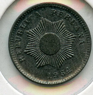 1954 Peru Un Centavo Coin Moneda Peruana - JJ364