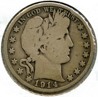 1914 Barber Silver Half Dollar - Philadelphia Mint - BX613