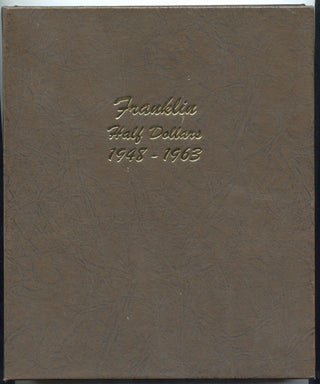 Franklin Half Dollars 1948 - 1963 Coin Set Album 7165 Folder - H374