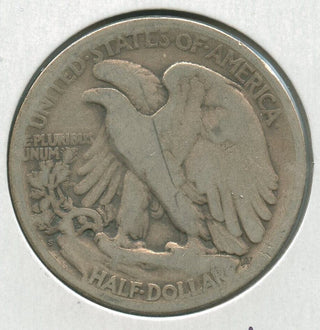 1919-D Silver Walking Liberty Half Dollar 50c Denver Mint  - SR212