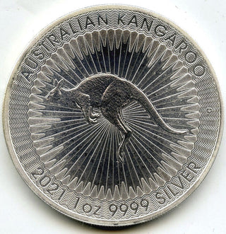 2021 Australia Kangaroo 9999 Silver 1 oz Coin $1 Dollar - Elizabeth II - H323