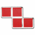 Tetris Z Shape Red 1 Oz 999 Silver 2023 Niue $2 Coin Tetrimino Block - JP432