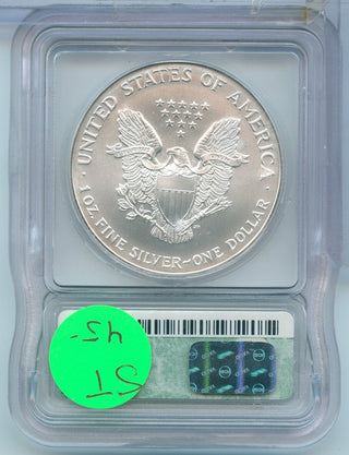 2000 American Silver Eagle 1 oz Silver Dollar ICG MS69 Certified - SR191