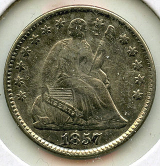 1857 Seated Liberty Silver Half Dime - Philadelphia Mint - H650