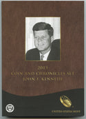 2015 John F Kennedy JFK Coin + Chronicles Set US Mint AX3 Silver Medal - H473