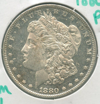 1880-P  DM PL Morgan Silver Dollar $1  Philadelphia Mint -SR15