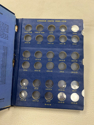 Lincoln Cents  1909-1940 Set Whitman Coin Folder 9405 Album - KR941