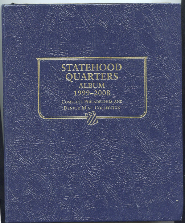 1999 - 2008 State Quarters Set Collection 8089 Whitman Classic Folder Album H470