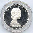 1979 Tokelau Tahi Tala Silver Proof Dollar $1 Coin - Capsule + Case - H446