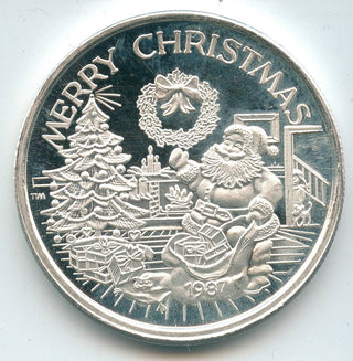 1987 Merry Christmas For Someone Special 999 Silver 1 oz Art Medal Round - SR249