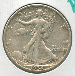 1934-P Silver Walking Liberty Half Dollar 50c Philadelphia Mint  - SR220