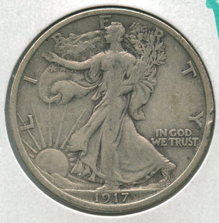 1917-P Silver Walking Liberty Half Dollar 50c Philadelphia Mint  - SR203