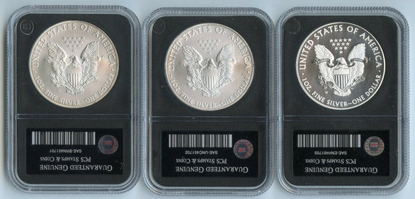 2008 - 2015 American Eagle 1 oz Silver Dollar Set 5-Coin Collection - BT911