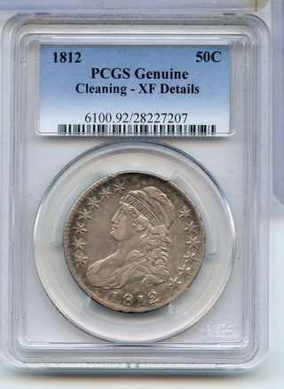 1812-P Silver Bust Half Dollar 50c PCGS XF Details Philadelphia Mint - SR02